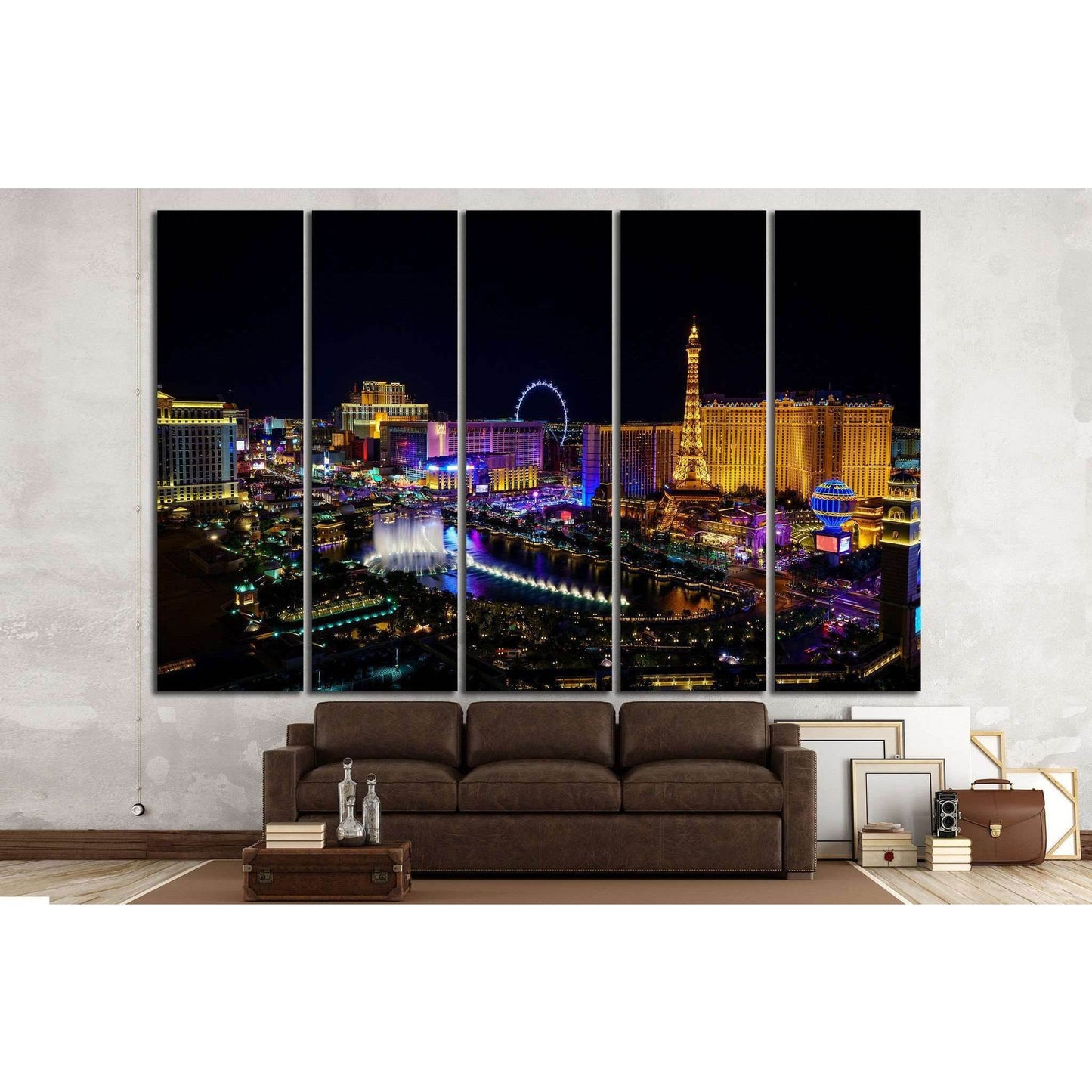 Las Vegas strip in Nevada №1103 Ready to Hang Canvas PrintCanvas art arrives ready to hang, with hanging accessories included and no additional framing required. Every canvas print is hand-crafted, made on-demand at our workshop and expertly stretched aro