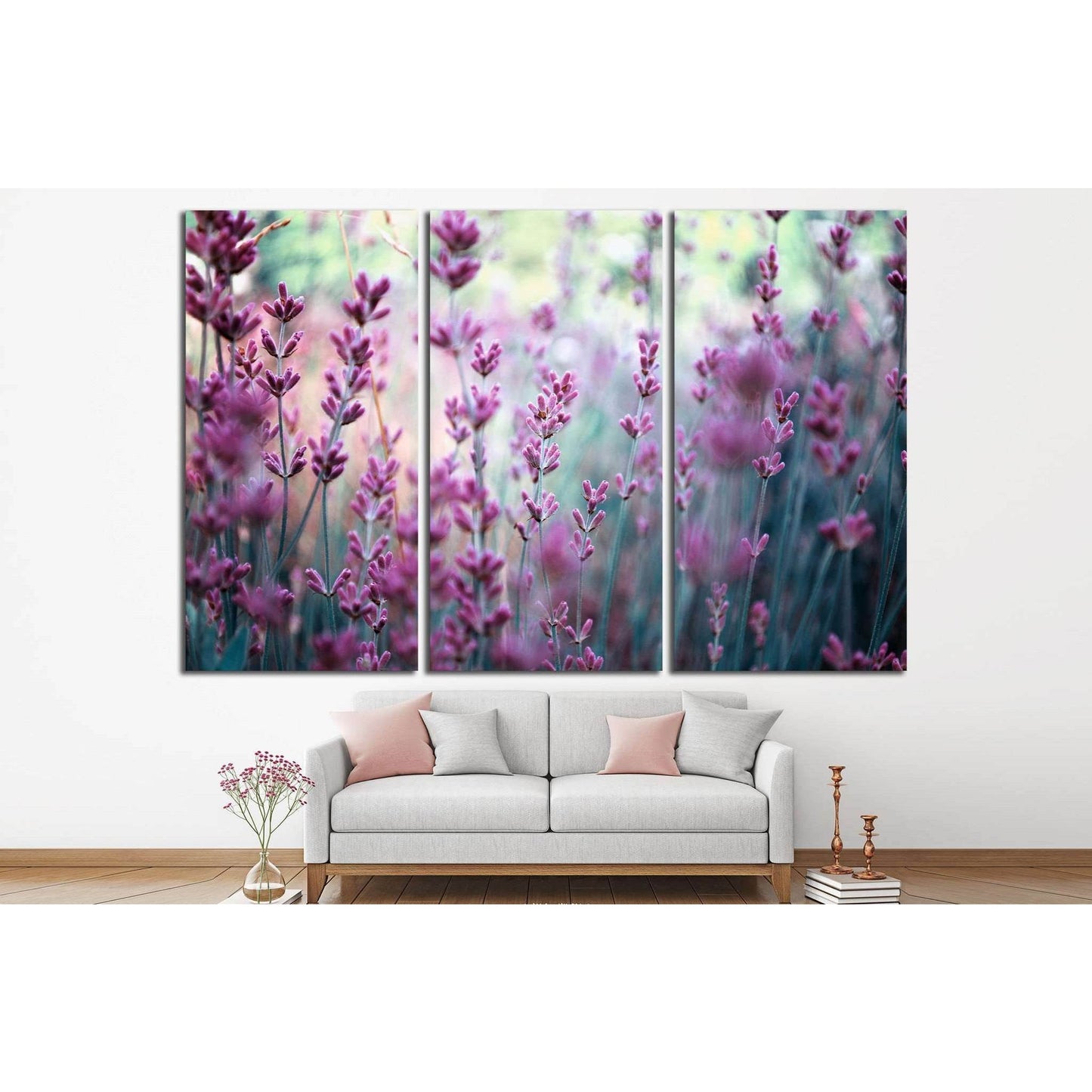 lavender flowers №834 Ready to Hang Canvas Print - Zellart Canvas Prints ALL_Products, s-834