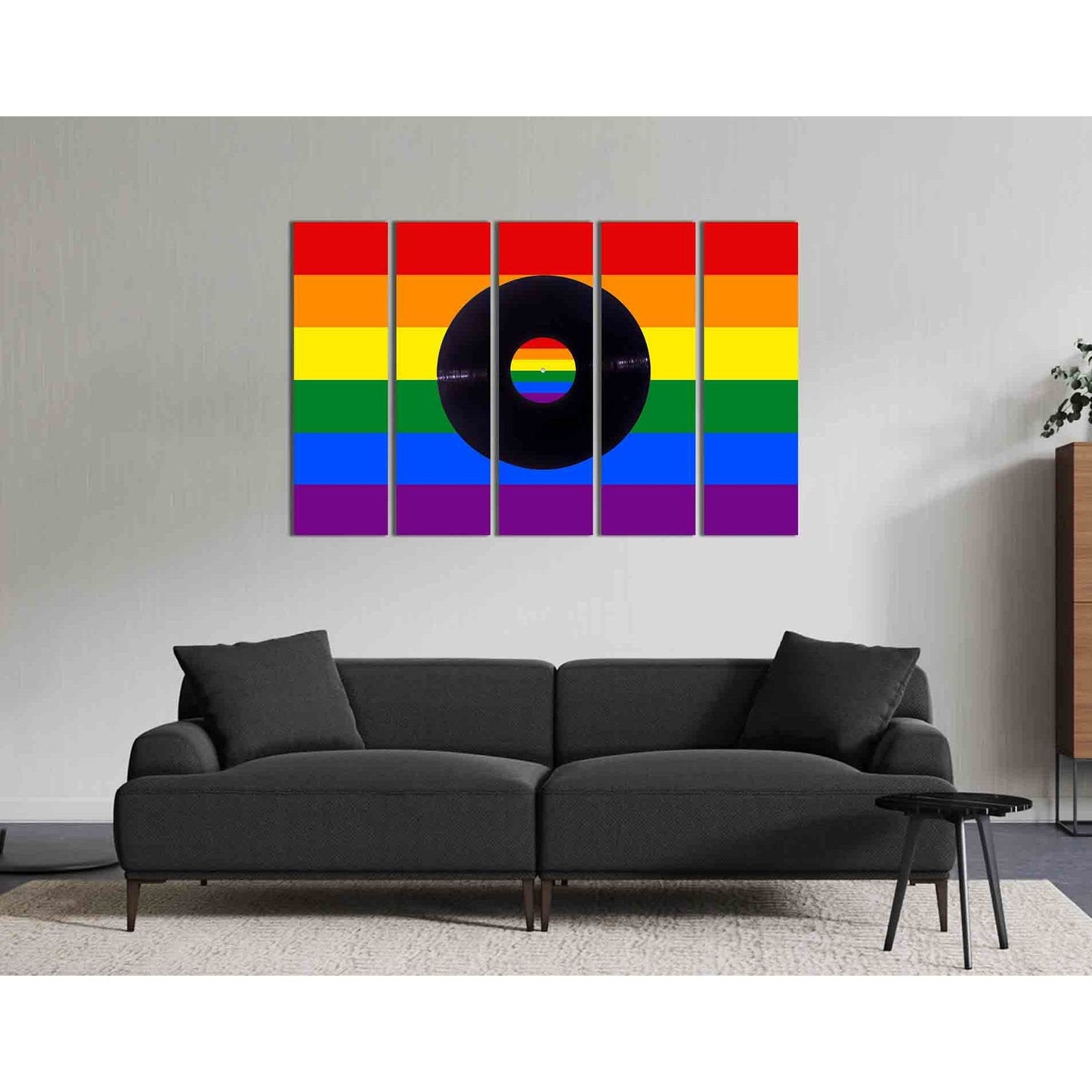 Lgbt flag label №2151 Ready to Hang Canvas Print - Zellart Canvas Prints 2151, ALL_Products