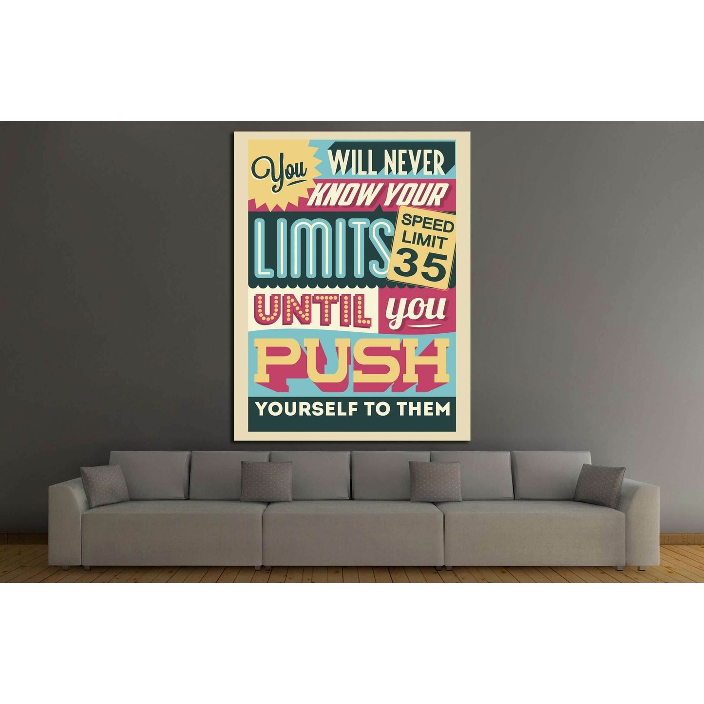 limits №4544 Ready to Hang Canvas Print - Zellart Canvas Prints ALL_Products, s-4544