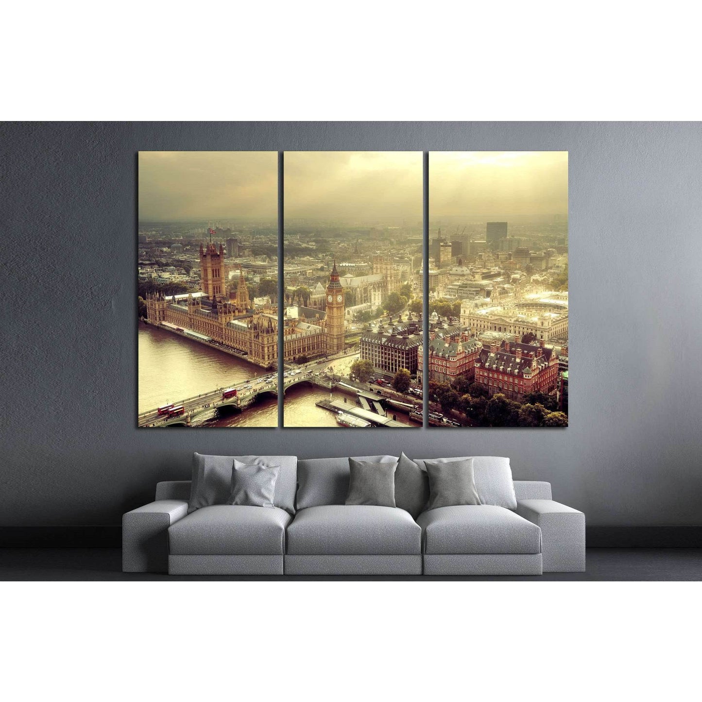 London urban cityscape №592 Ready to Hang Canvas Print - Zellart Canvas Prints ALL_Products, s-592