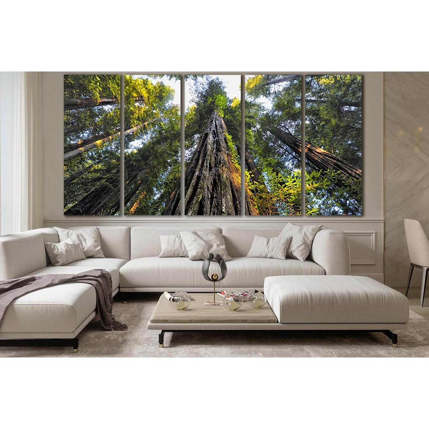 Looking Up At Trees №SL817 Ready to Hang Canvas Print - Zellart Canvas Prints 0new, ALL_Products, Trees Wall Art