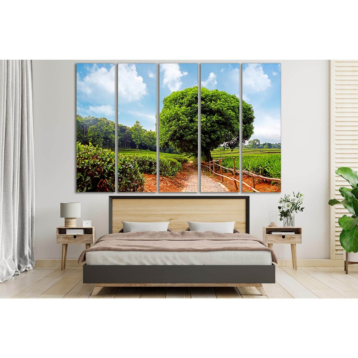 Lush Green Tree №SL810 Ready to Hang Canvas Print - Zellart Canvas Prints 0new, ALL_Products, Trees Wall Art