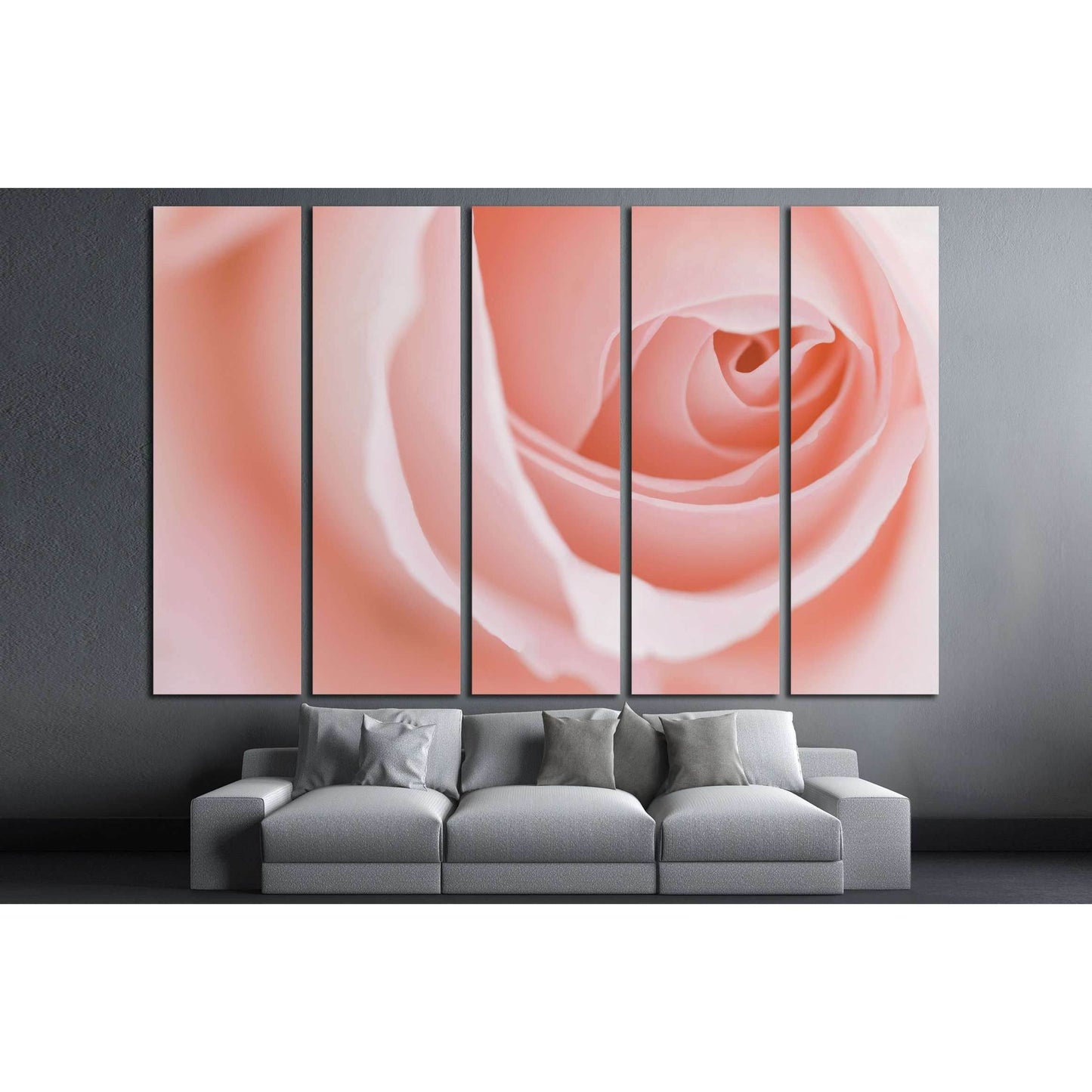 Macro flower beautiful rose for a background image №2746 Ready to Hang Canvas Print - Zellart Canvas Prints ALL_Products, s-2746