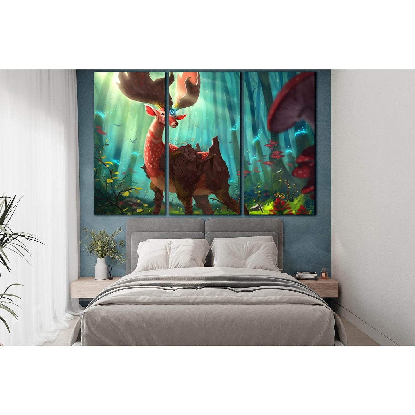 Magical Animal №SL1268 Ready to Hang Canvas Print - Zellart Canvas Prints 0new, ALL_Products, Fantasy And Sci Fi Wall Art