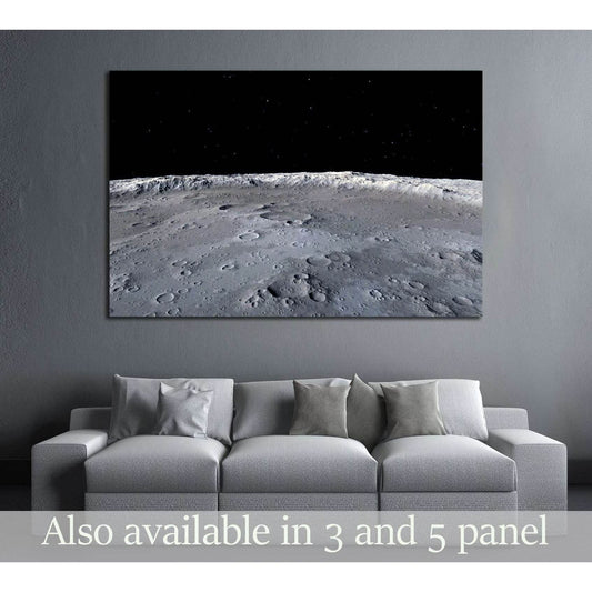 Moon surface №2456 Ready to Hang Canvas PrintCanvas art arrives ready to hang, with hanging accessories included and no additional framing required. Every canvas print is hand-crafted, made on-demand at our workshop and expertly stretched around 100% Nort