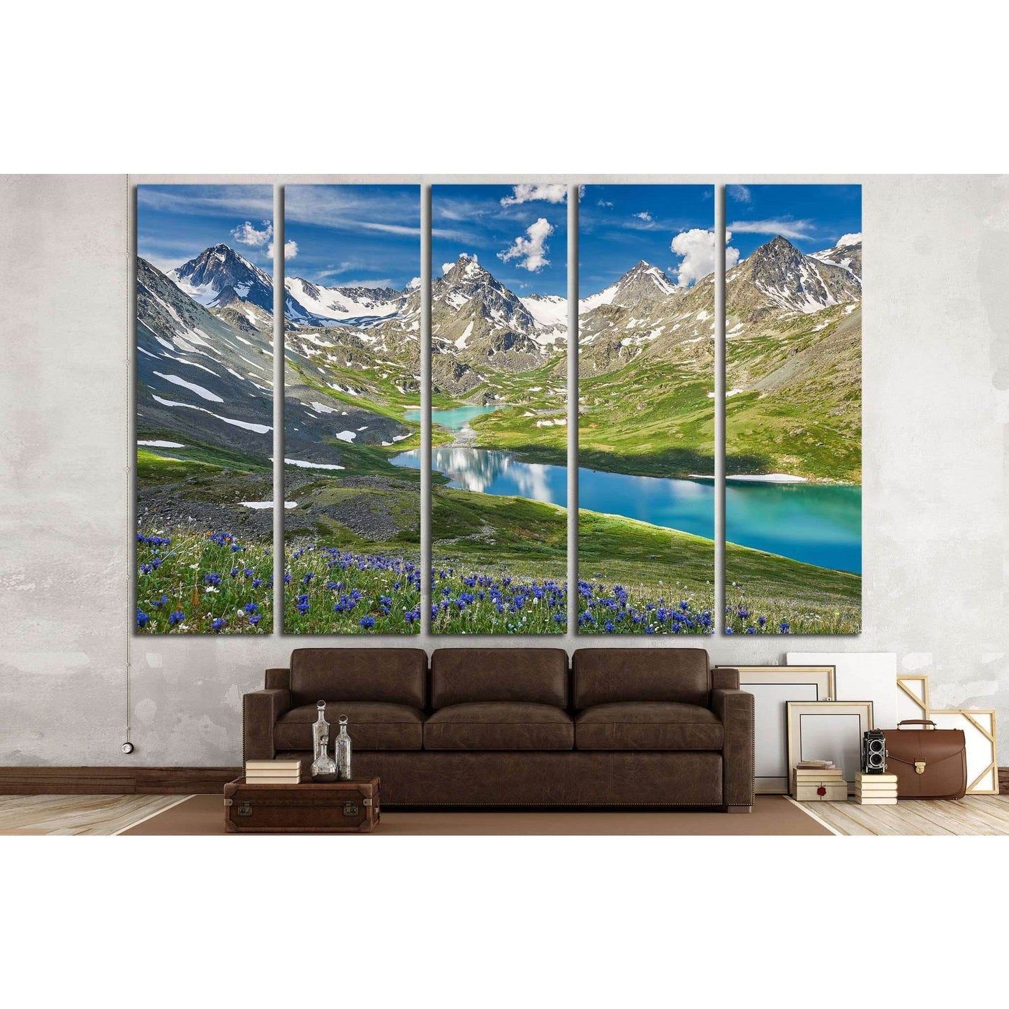 Mountain lake №636 Ready to Hang Canvas Print - Zellart Canvas Prints ALL_Products, s-636
