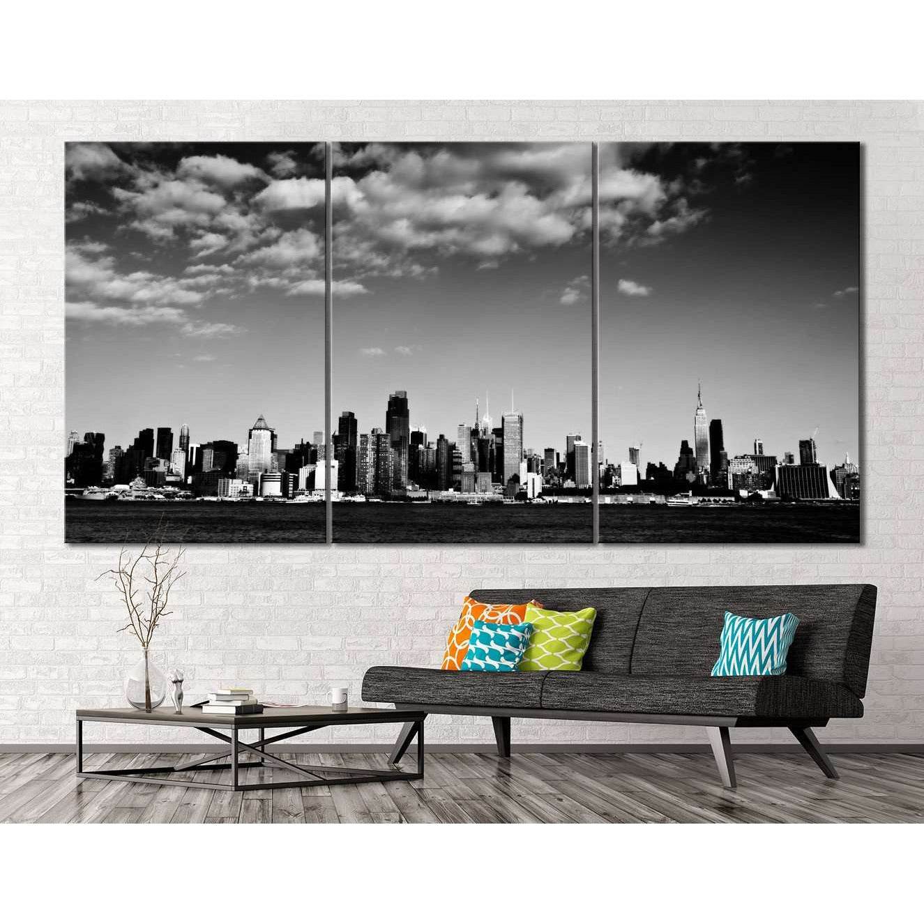 New York Black and White №114 Ready to Hang Canvas Print - Zellart Canvas Prints 0_NY_ART, ALL_Products, wd-114