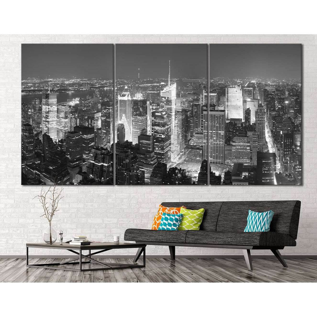 New York Cityscape №116 Ready to Hang Canvas Print - Zellart Canvas Prints 0_NY_ART, ALL_Products, wd-116