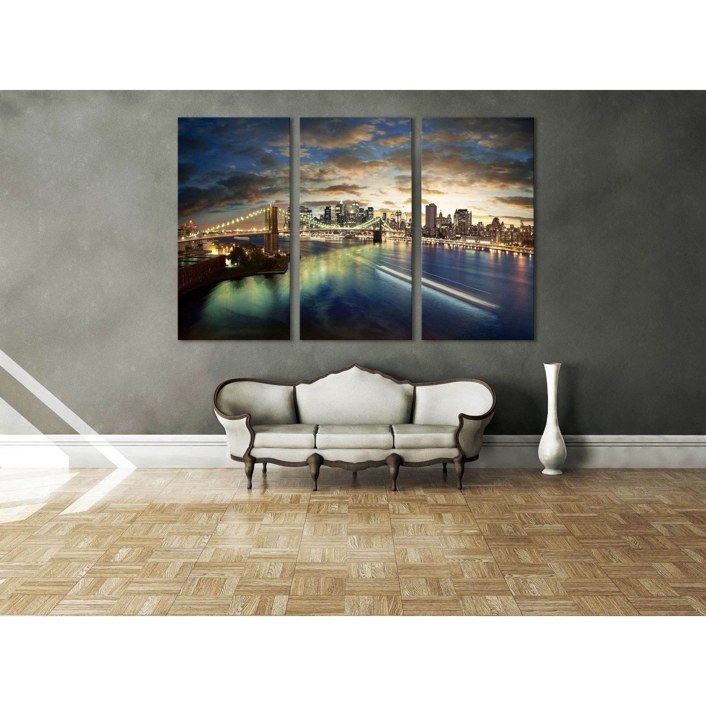 New York Cityscape №611 Ready to Hang Canvas Print - Zellart Canvas Prints 0_NY_ART, ALL_Products, autopostr_pinterest_65155, autopostr_pinterest_65157, autopostr_pinterest_65158, autopostr_pinterest_65160