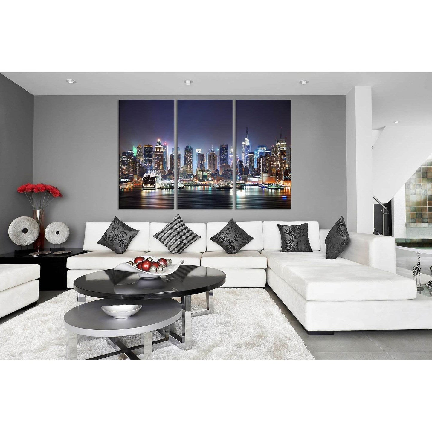 New York Cityscape №612 Ready to Hang Canvas Print - Zellart Canvas Prints 0_NY_ART, ALL_Products, autopostr_pinterest_65155, autopostr_pinterest_65157, autopostr_pinterest_65158, autopostr_pinterest_65160
