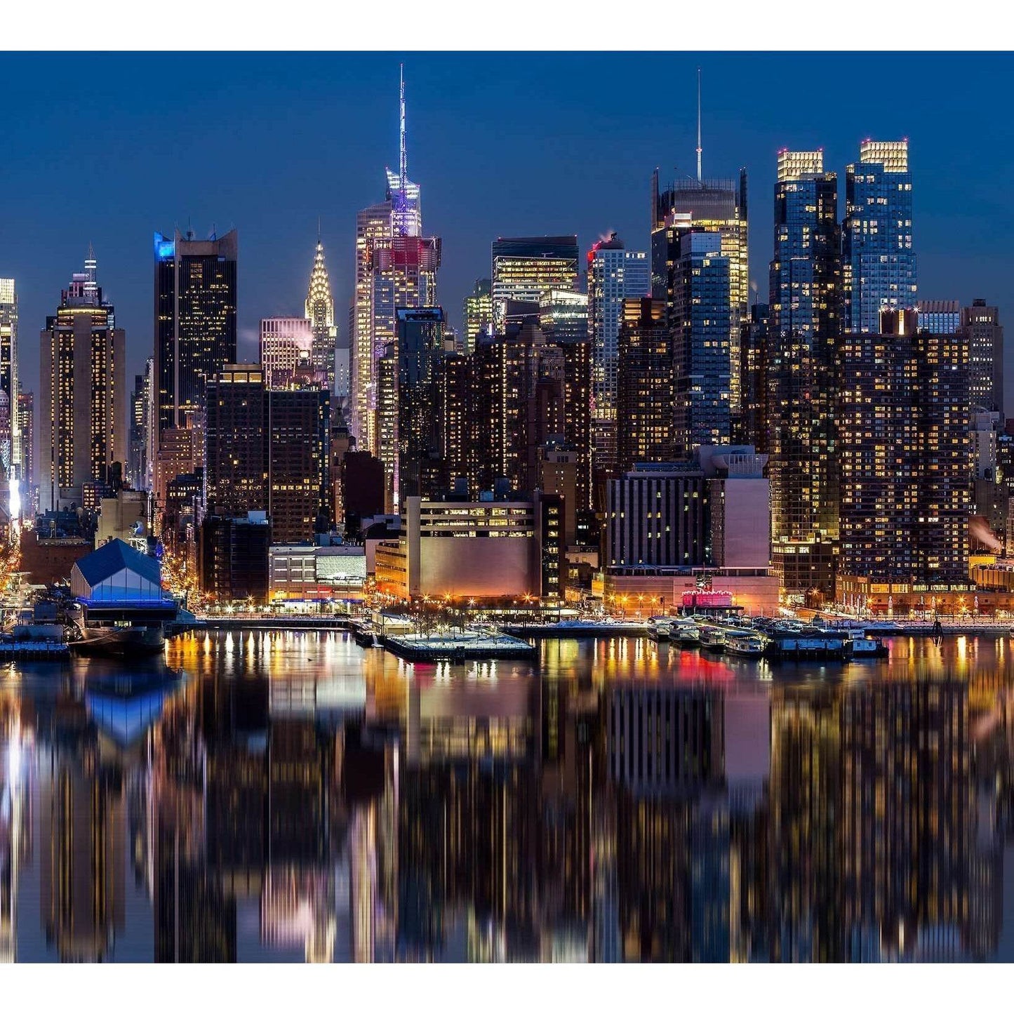 New York Extra Large Panorama №44 Ready to Hang Canvas Print - Zellart Canvas Prints 0_NY_ART, ALL_Products, s-44