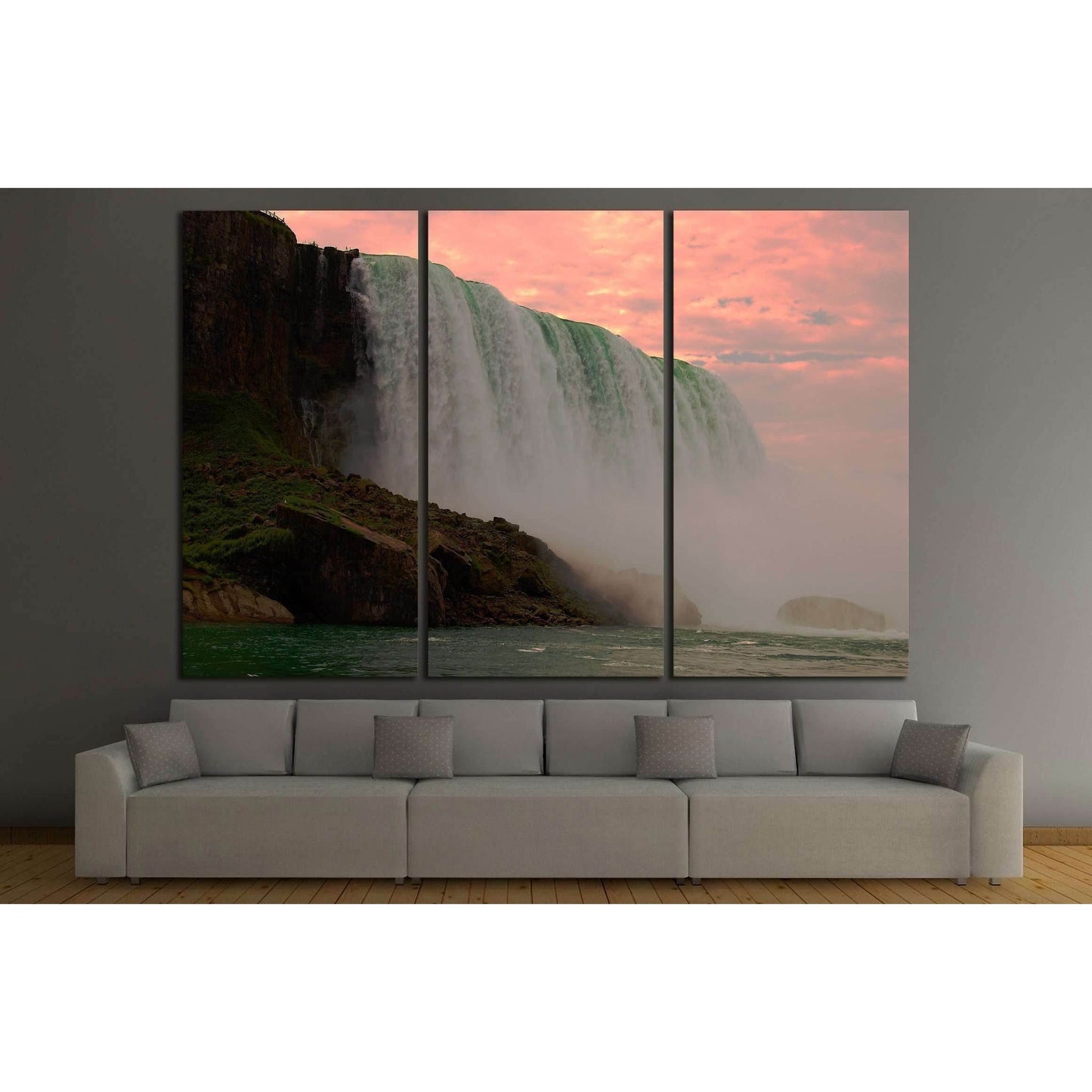 niagara falls №2490 Ready to Hang Canvas Print - Zellart Canvas Prints ALL_Products, s-2490
