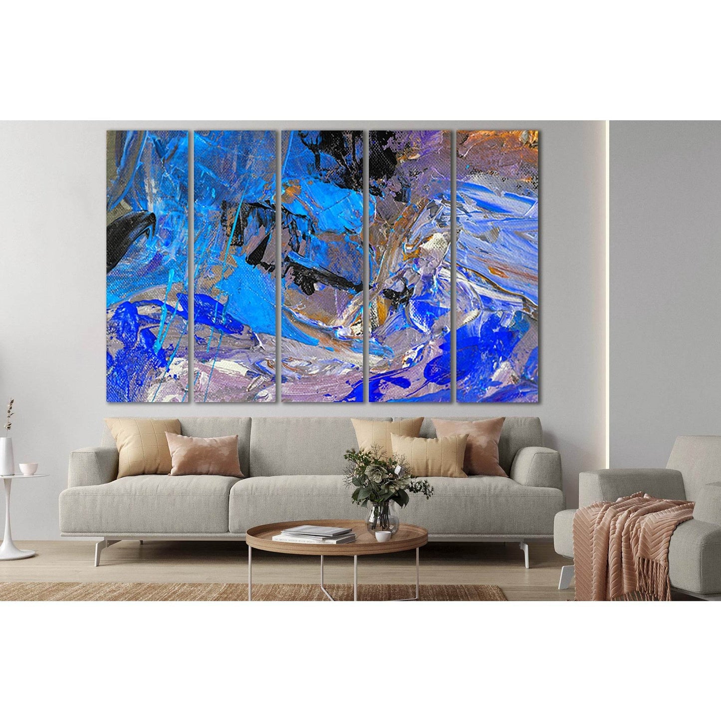 Nice Abstract Figurative Oil Painting №SL586 Ready to Hang Canvas Print - Zellart Canvas Prints 0new, ALL_Products, Oil Painting Wall Art