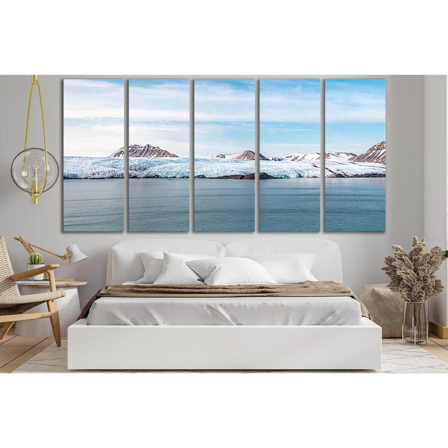 Nordenskiöld Glacier At Pyramiden On Svalbard №SL1340 Ready to Hang Canvas Print - Zellart Canvas Prints 0new, ALL_Products, Glacials