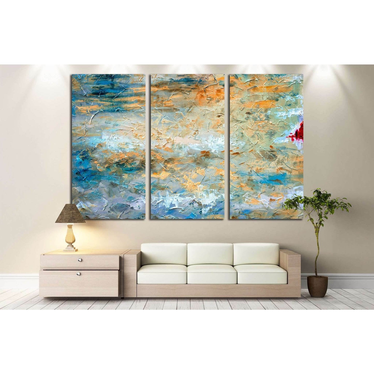 Oil painting Abstraction №8 Ready to Hang Canvas Print - Zellart Canvas Prints ALL_Products, s-8