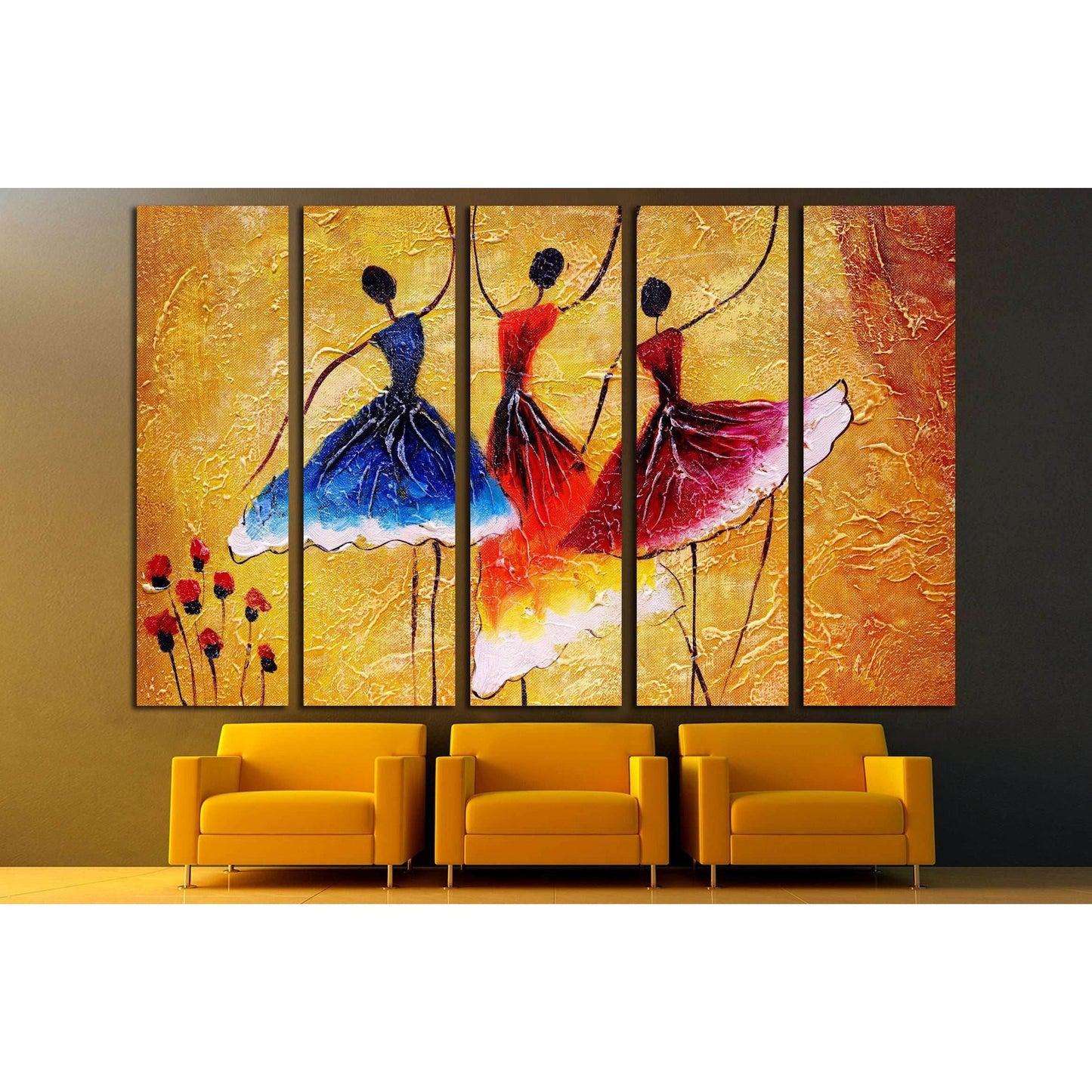 Oil Painting - Spanish Dance №3230 Ready to Hang Canvas Print - Zellart Canvas Prints ALL_Products, s-3230