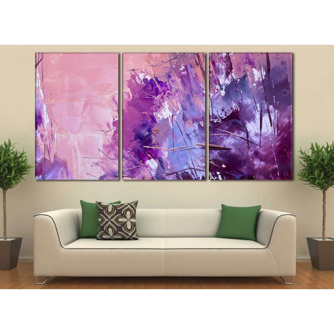 Oil Paints Abstract №789 Ready to Hang Canvas Print - Zellart Canvas Prints ALL_Products, autopostr_pinterest_65155, autopostr_pinterest_65157, autopostr_pinterest_65158, autopostr_pinterest_65160