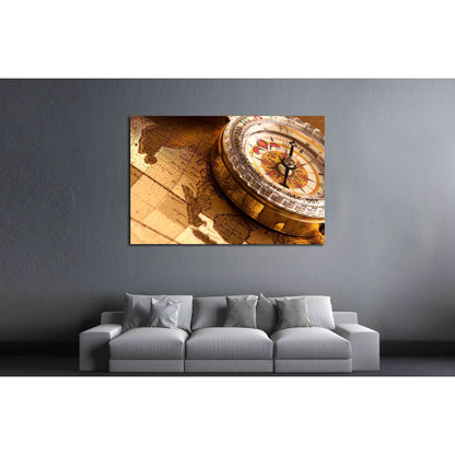 Old Compass №2811 Ready to Hang Canvas PrintCanvas art arrives ready to hang, with hanging accessories included and no additional framing required. Every canvas print is hand-crafted, made on-demand at our workshop and expertly stretched around 100% North