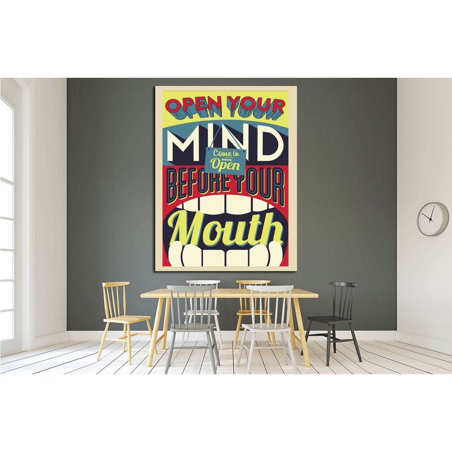 open your mind №4545 Ready to Hang Canvas Print - Zellart Canvas Prints ALL_Products, s-4545