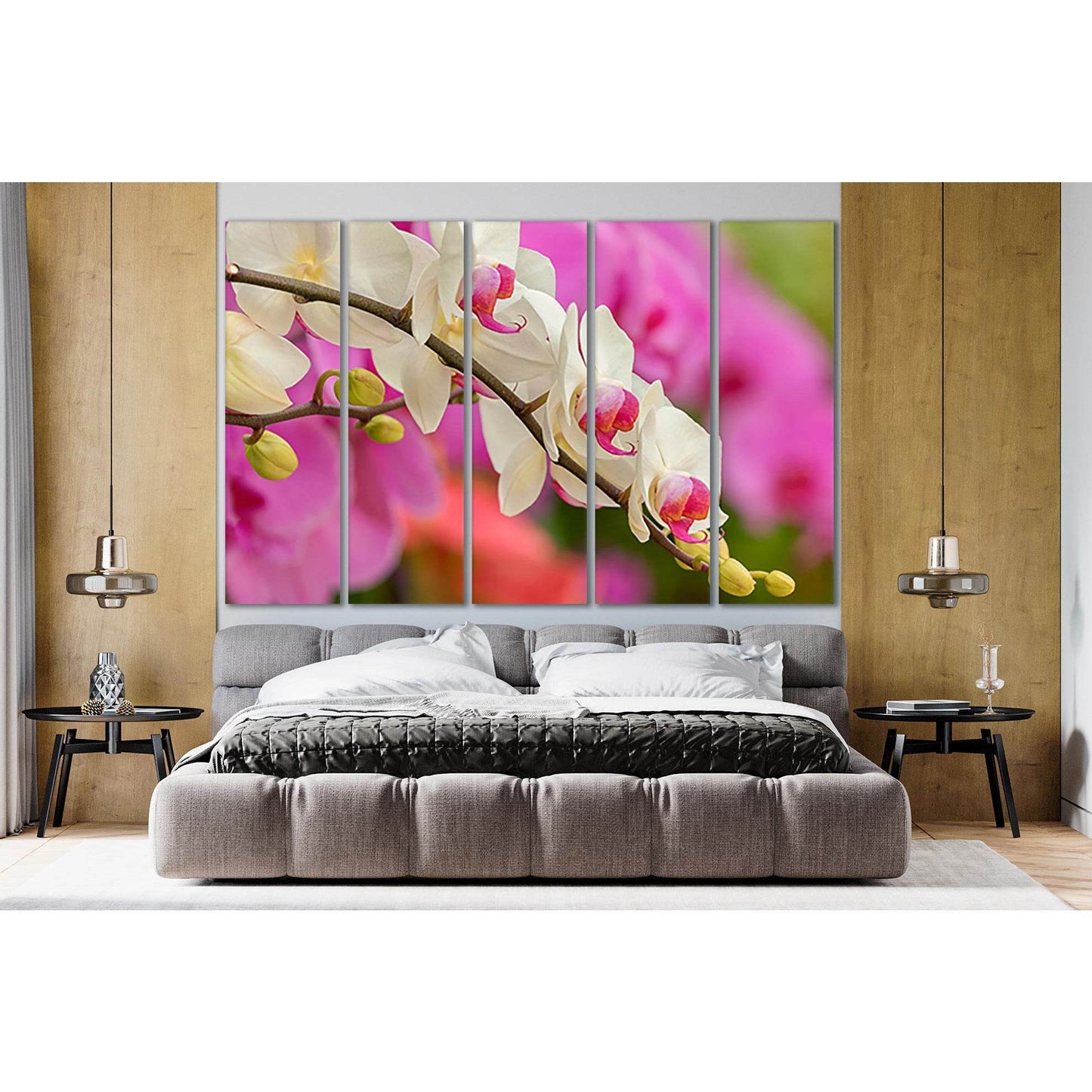 Orchid Flowers Close Up №SL682 Ready to Hang Canvas Print - Zellart Canvas Prints 0new, ALL_Products, Floral & Botanical Wall Art