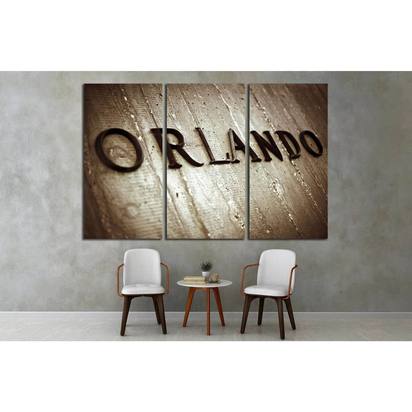 Orlando Sign №1951 Ready to Hang Canvas Print - Zellart Canvas Prints ALL_Products, s-1951