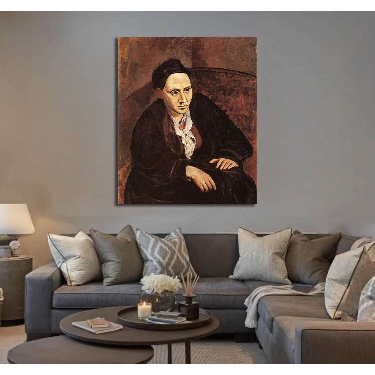 Pablo Picasso, Portrait of Gertrude Stein - Canvas print - Zellart Canvas Prints 000Negative, 6170, ALL_Products