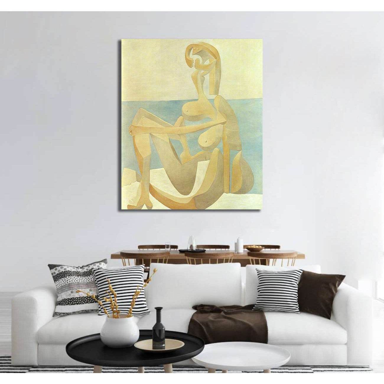 Pablo Picasso, Seated Bather - Canvas print - Zellart Canvas Prints 000Negative, 6172, ALL_Products