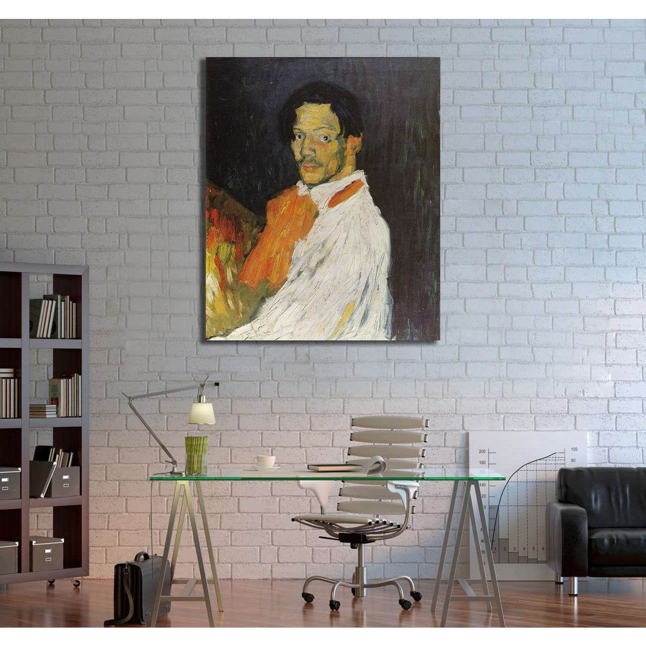 Pablo Picasso, Self Portrait- 'Yo Picasso' - Canvas print - Zellart Canvas Prints 000Negative, 6174, ALL_Products