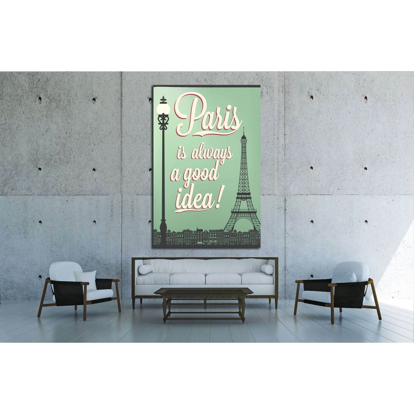 Paris №4527 Ready to Hang Canvas Print - Zellart Canvas Prints ALL_Products, s-4527