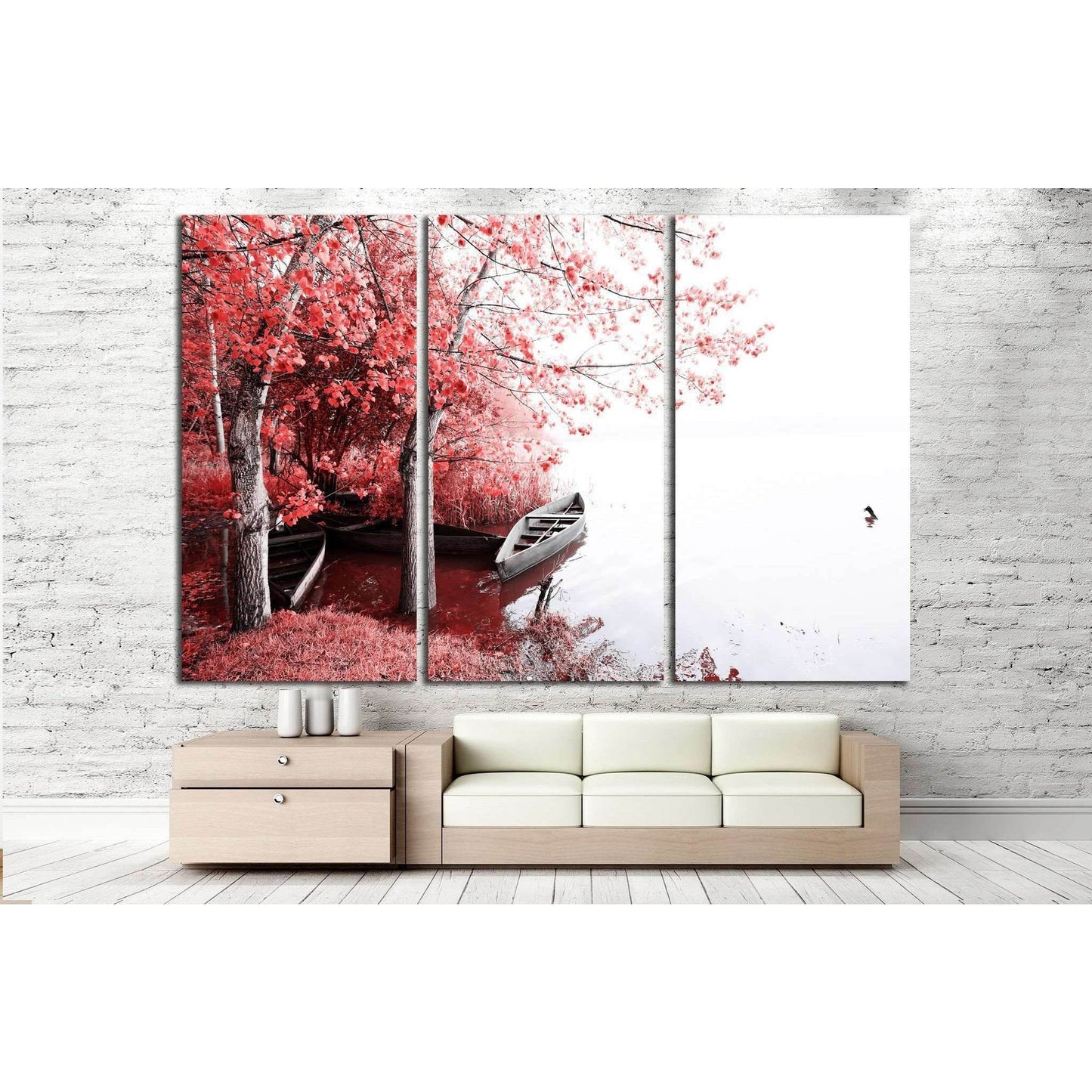 Park of Pateira de Fermentelos №1443 Ready to Hang Canvas Print - Zellart Canvas Prints ALL_Products, s-1443