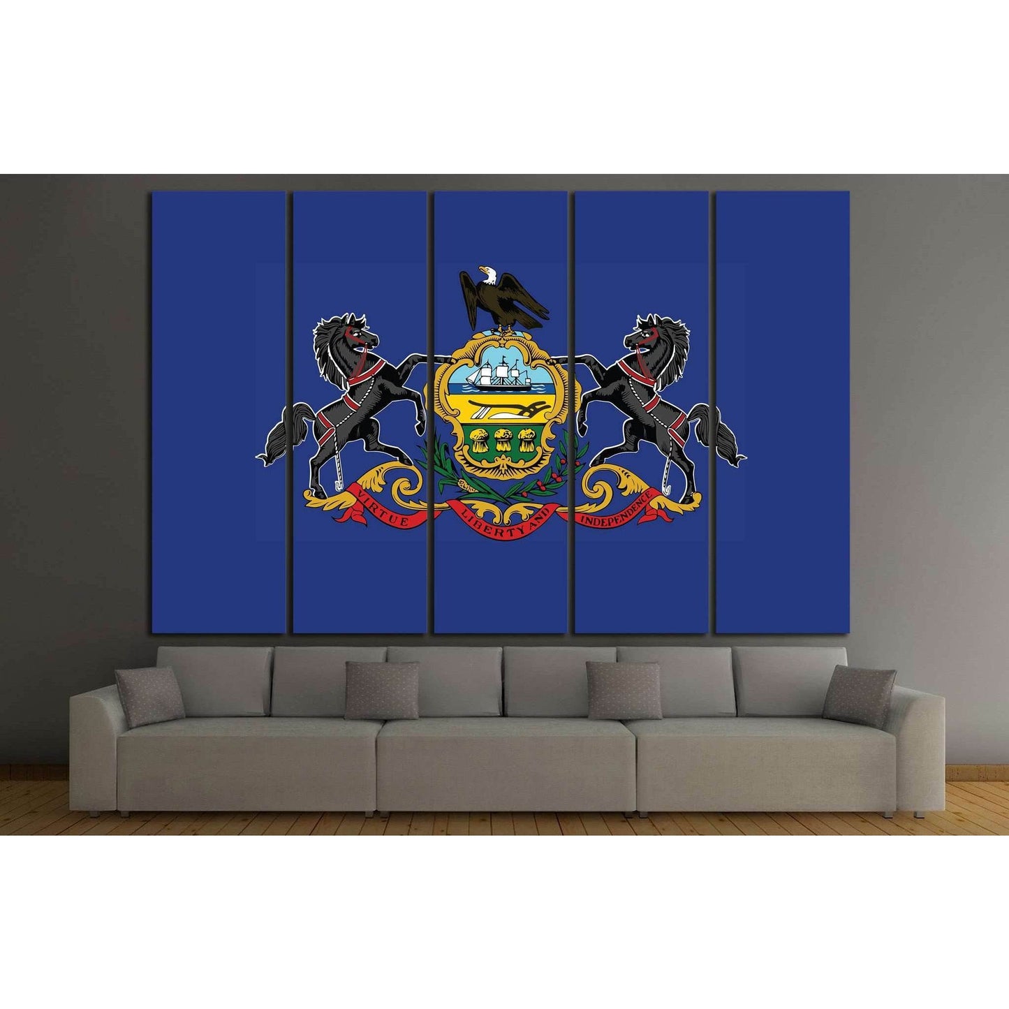 Pennsylvania №684 Ready to Hang Canvas Print - Zellart Canvas Prints ALL_Products, s-684