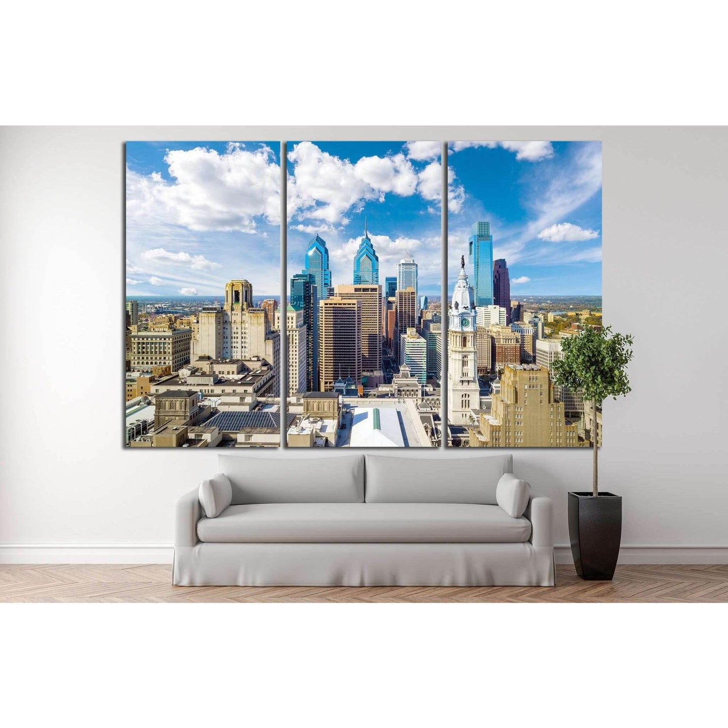 Philadelphia, USA №991 Ready to Hang Canvas Print - Zellart Canvas Prints ALL_Products, s-991