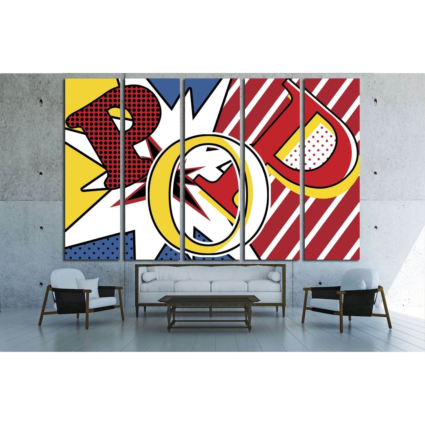 Pop Art №3314 Ready to Hang Canvas Print - Zellart Canvas Prints ALL_Products, s-3314
