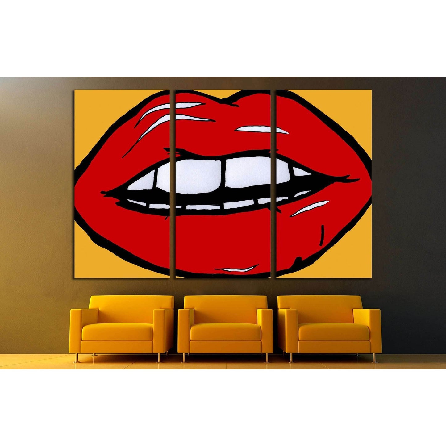 pop art andy warhol №3295 Ready to Hang Canvas Print - Zellart Canvas Prints ALL_Products, s-3295