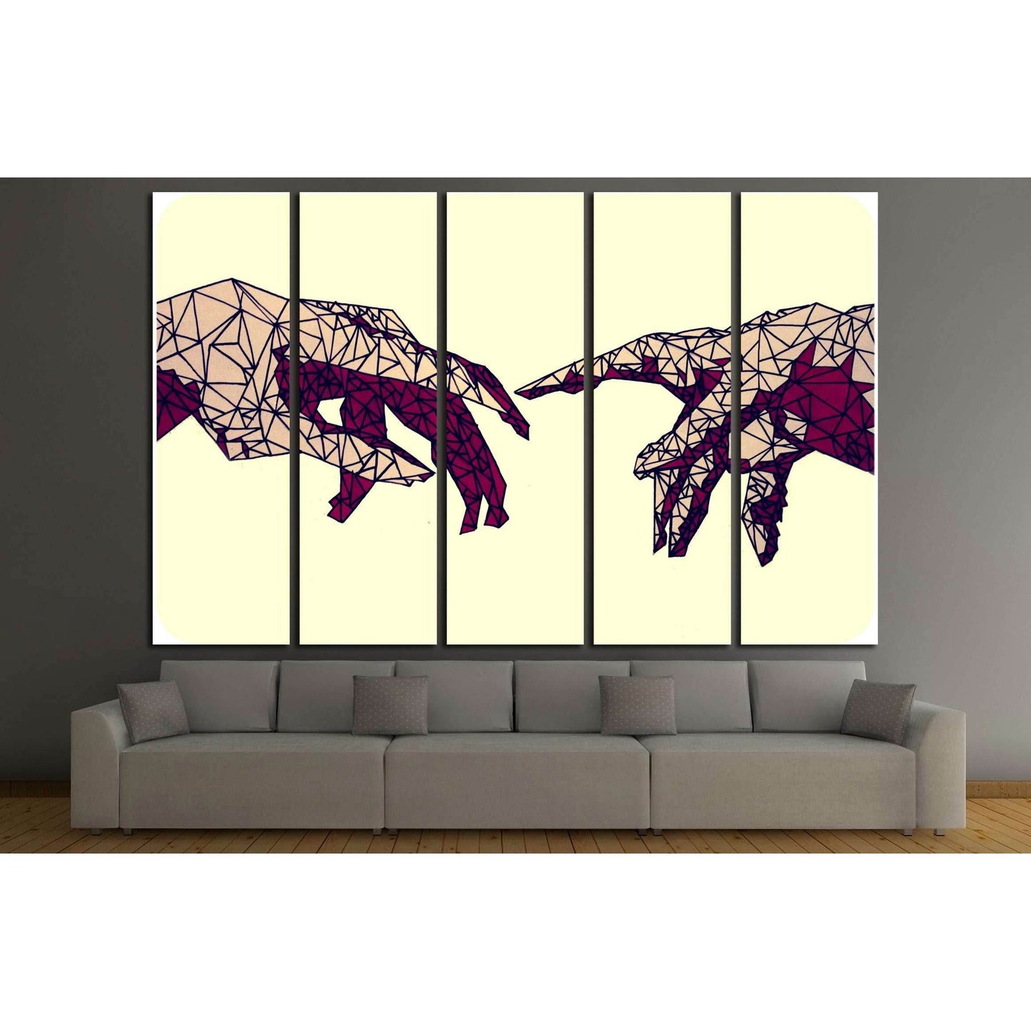 Pop art semi abstract №3309 Ready to Hang Canvas Print - Zellart Canvas Prints ALL_Products, s-3309