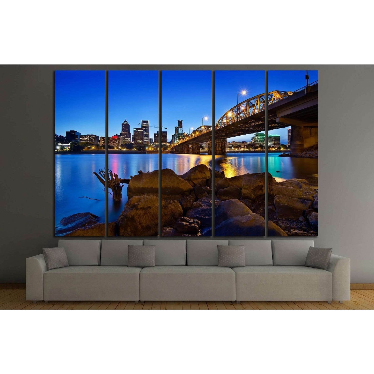 Portland Oregon №765 Ready to Hang Canvas Print - Zellart Canvas Prints ALL_Products, s-765