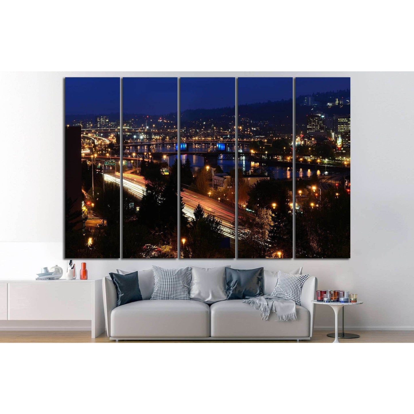 Portland Oregon №770 Ready to Hang Canvas Print - Zellart Canvas Prints ALL_Products, s-770
