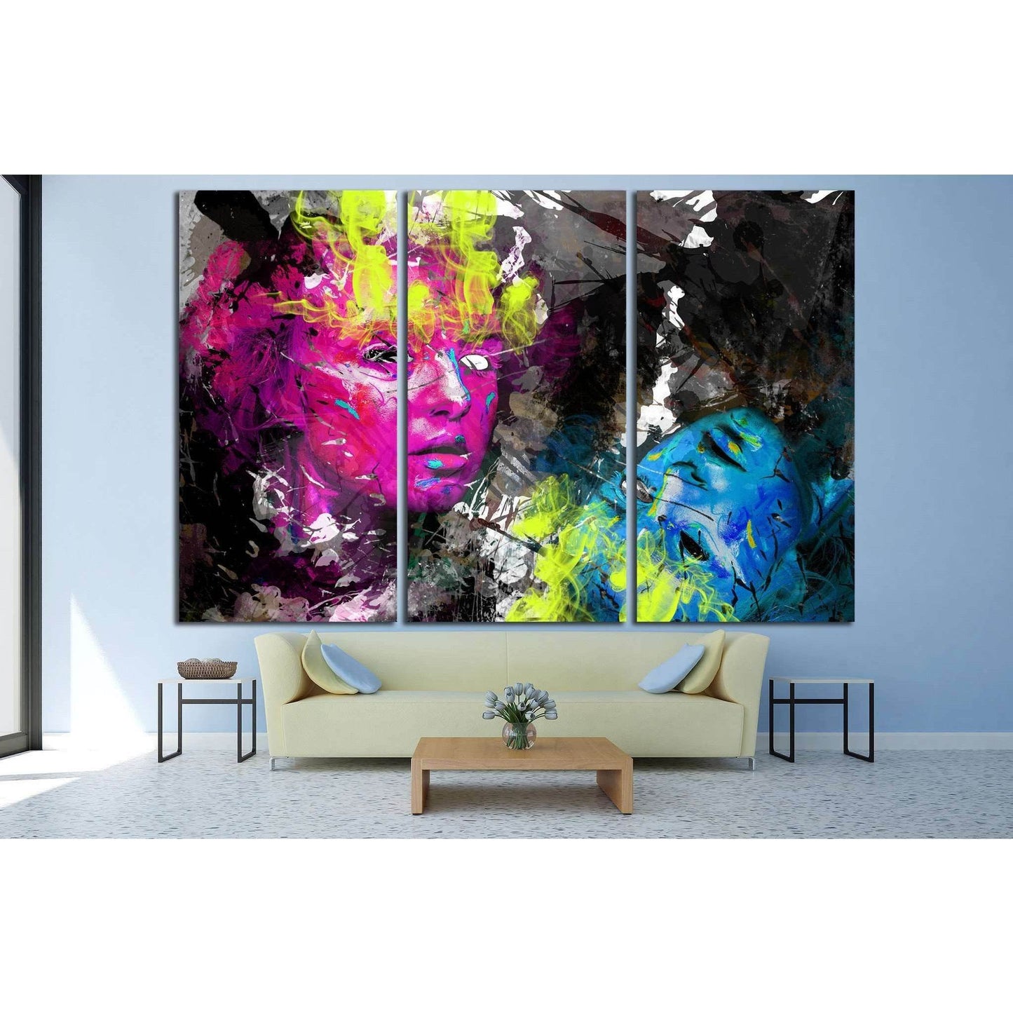 Psychedelic image №734 Ready to Hang Canvas Print - Zellart Canvas Prints ALL_Products, s-734