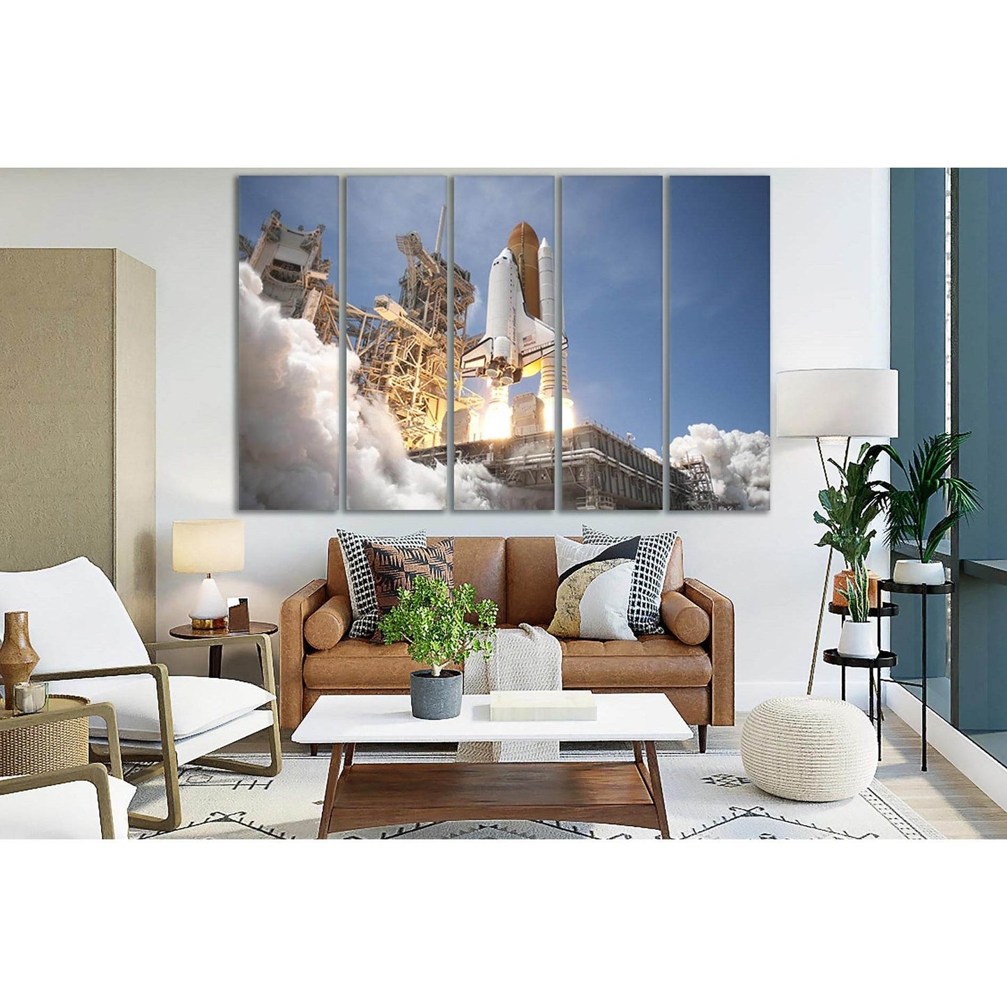 Rocket Engines Power №SL777 Ready to Hang Canvas Print - Zellart Canvas Prints 0new, ALL_Products, Engine, Engines Wall Art