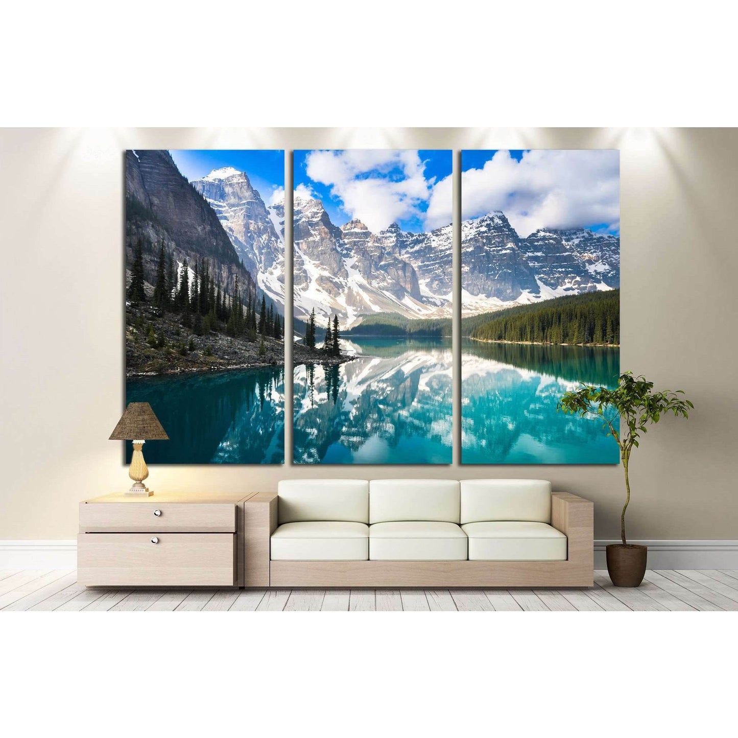 Rocky Mountains, Canada №633 Ready to Hang Canvas Print - Zellart Canvas Prints ALL_Products, s-633