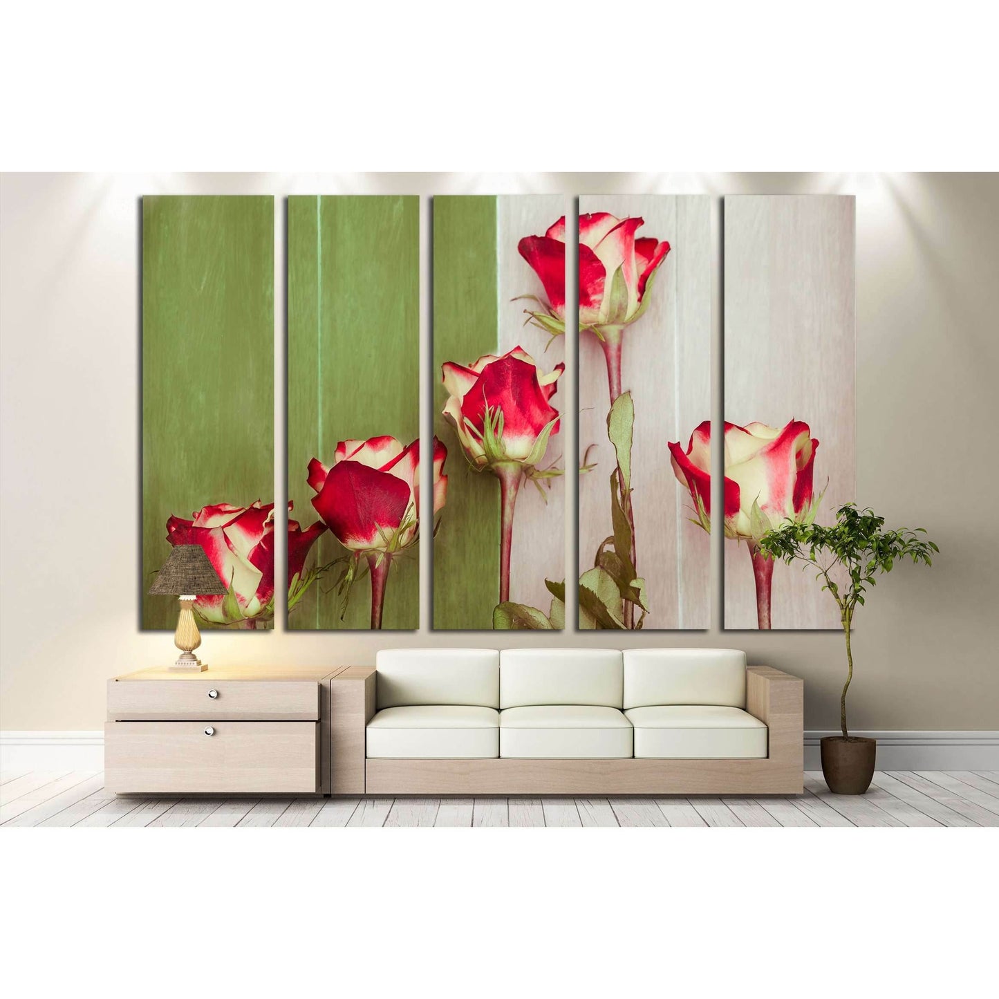 roses №3269 Ready to Hang Canvas Print - Zellart Canvas Prints ALL_Products, s-3269