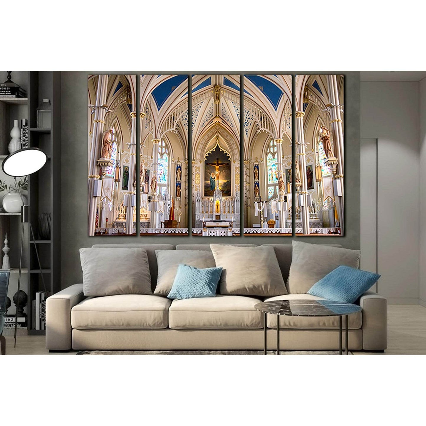 Saint Marys Cathedral Architecture №SL1407 Ready to Hang Canvas Print - Zellart Canvas Prints 0new, ALL_Products, Architecture