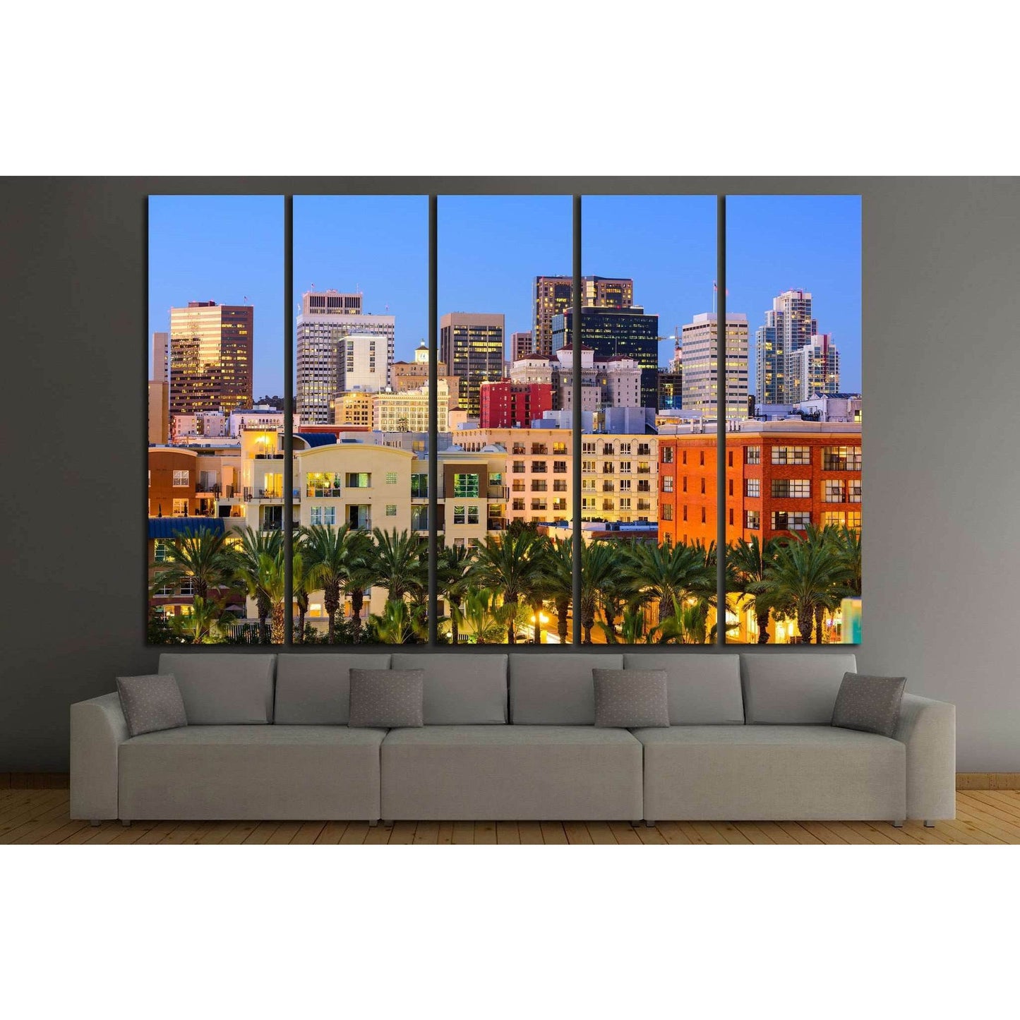 San Diego, California, USA №1029 Ready to Hang Canvas Print - Zellart Canvas Prints ALL_Products, s-1029