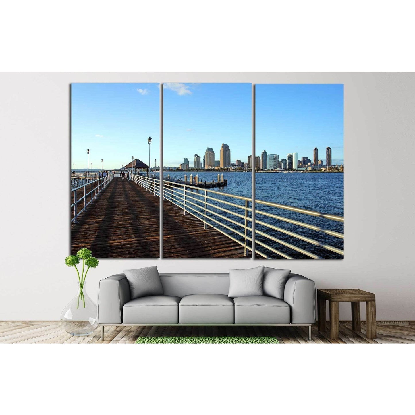 San Diego waterfront №758 Ready to Hang Canvas Print - Zellart Canvas Prints ALL_Products, s-758