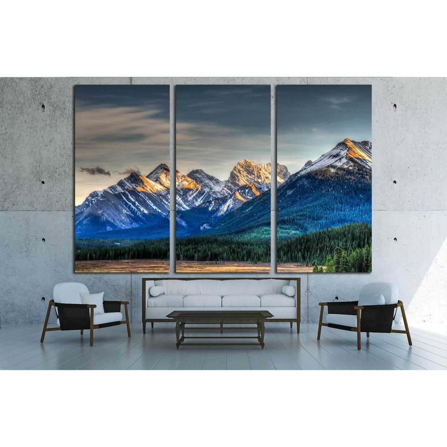 Scenic Mountain Views Kananaskis Country Alberta Canada №2701 Ready to Hang Canvas Print - Zellart Canvas Prints ALL_Products, s-2701