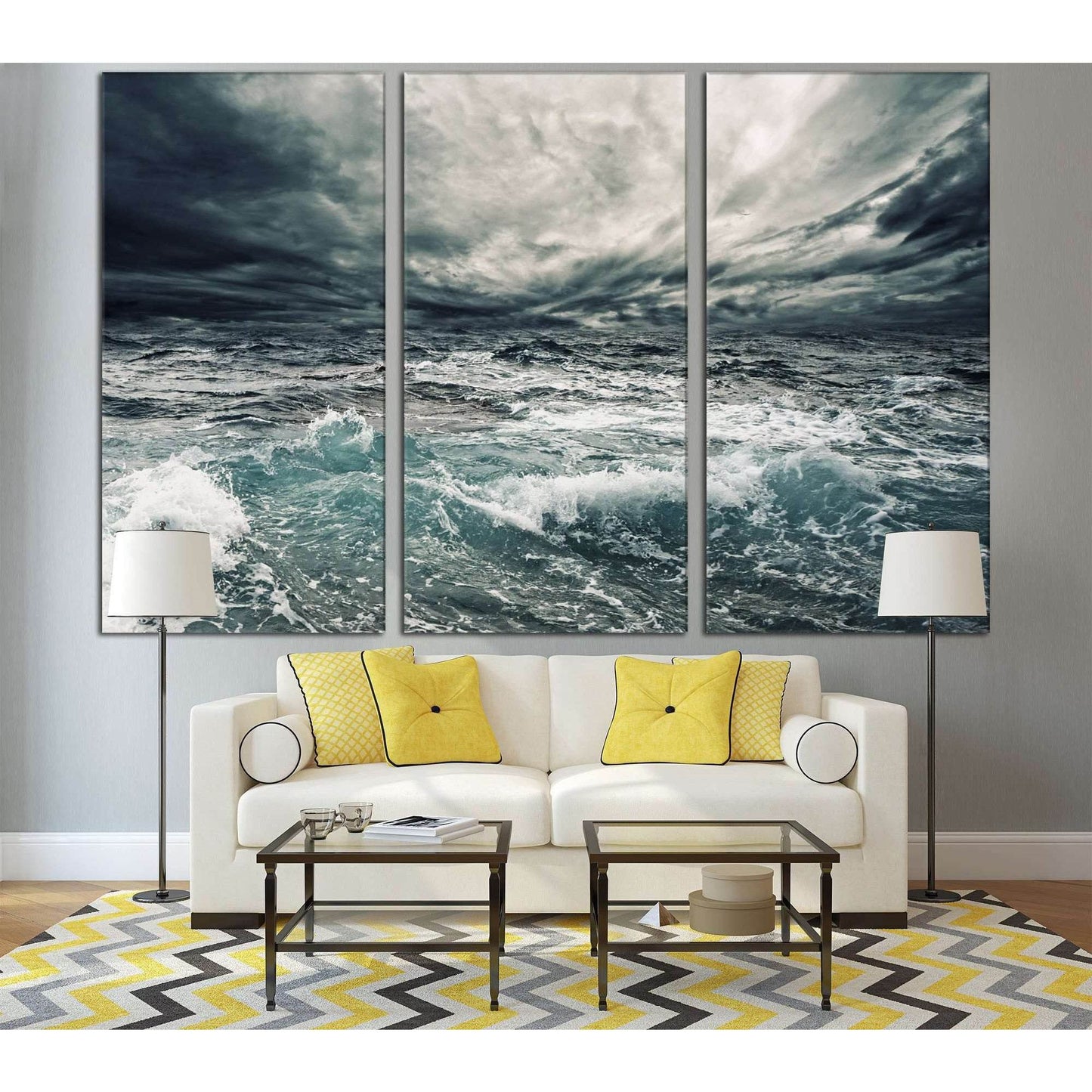 Seascape №756 Ready to Hang Canvas Print - Zellart Canvas Prints ALL_Products, autopostr_pinterest_65155, autopostr_pinterest_65157, autopostr_pinterest_65158, autopostr_pinterest_65160