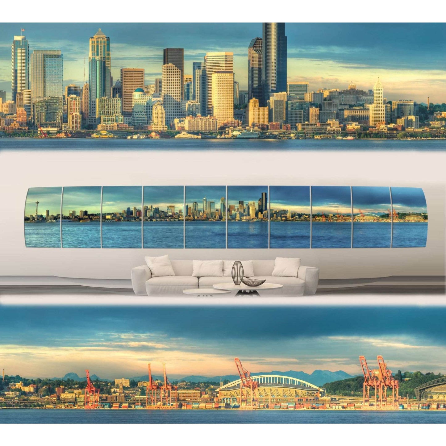 Seattle Ready to Hang Canvas Print XXLarge №35 Ready to Hang Canvas Print - Zellart Canvas Prints ALL_Products, s-35