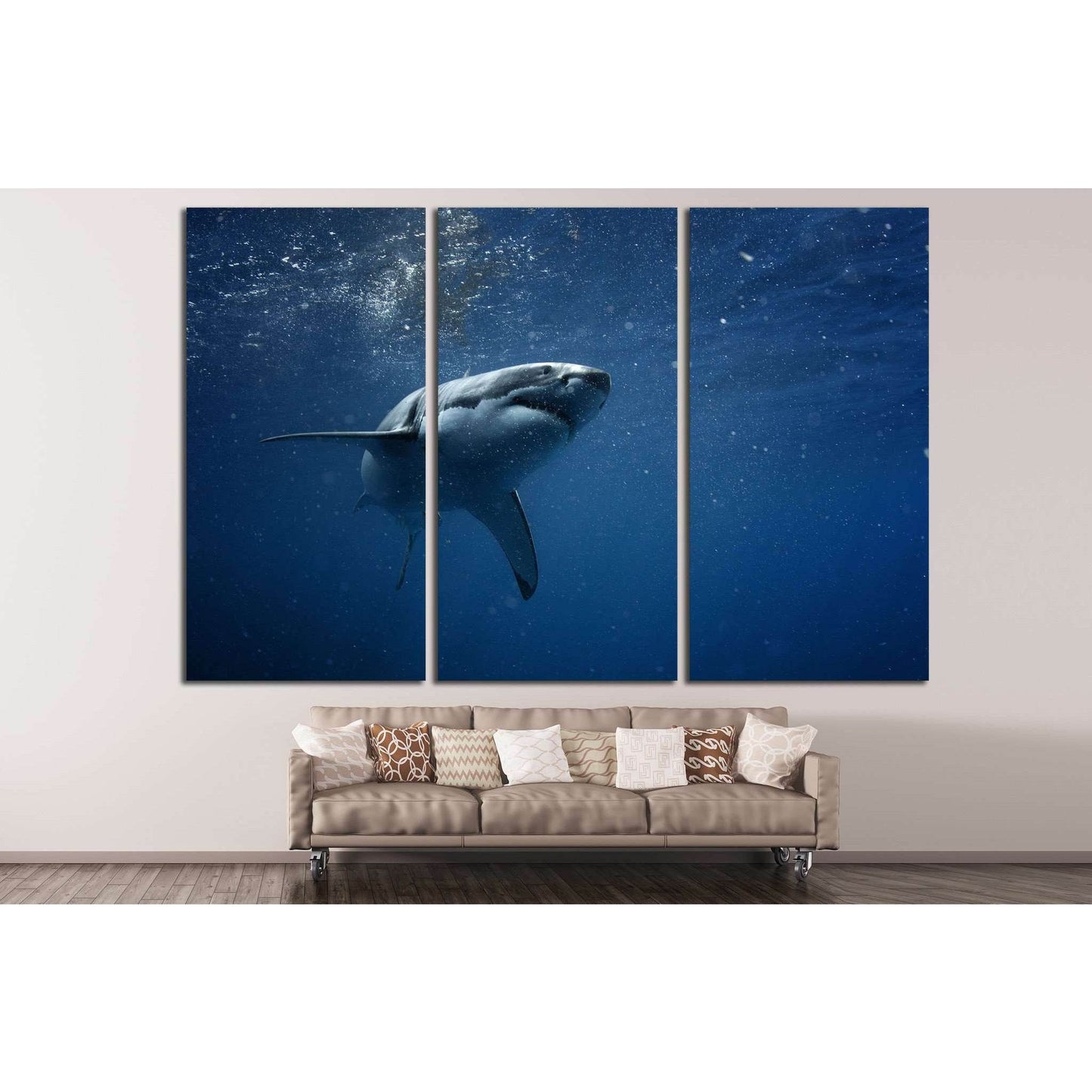 Shark №503 Ready to Hang Canvas Print - Zellart Canvas Prints ALL_Products, s-503