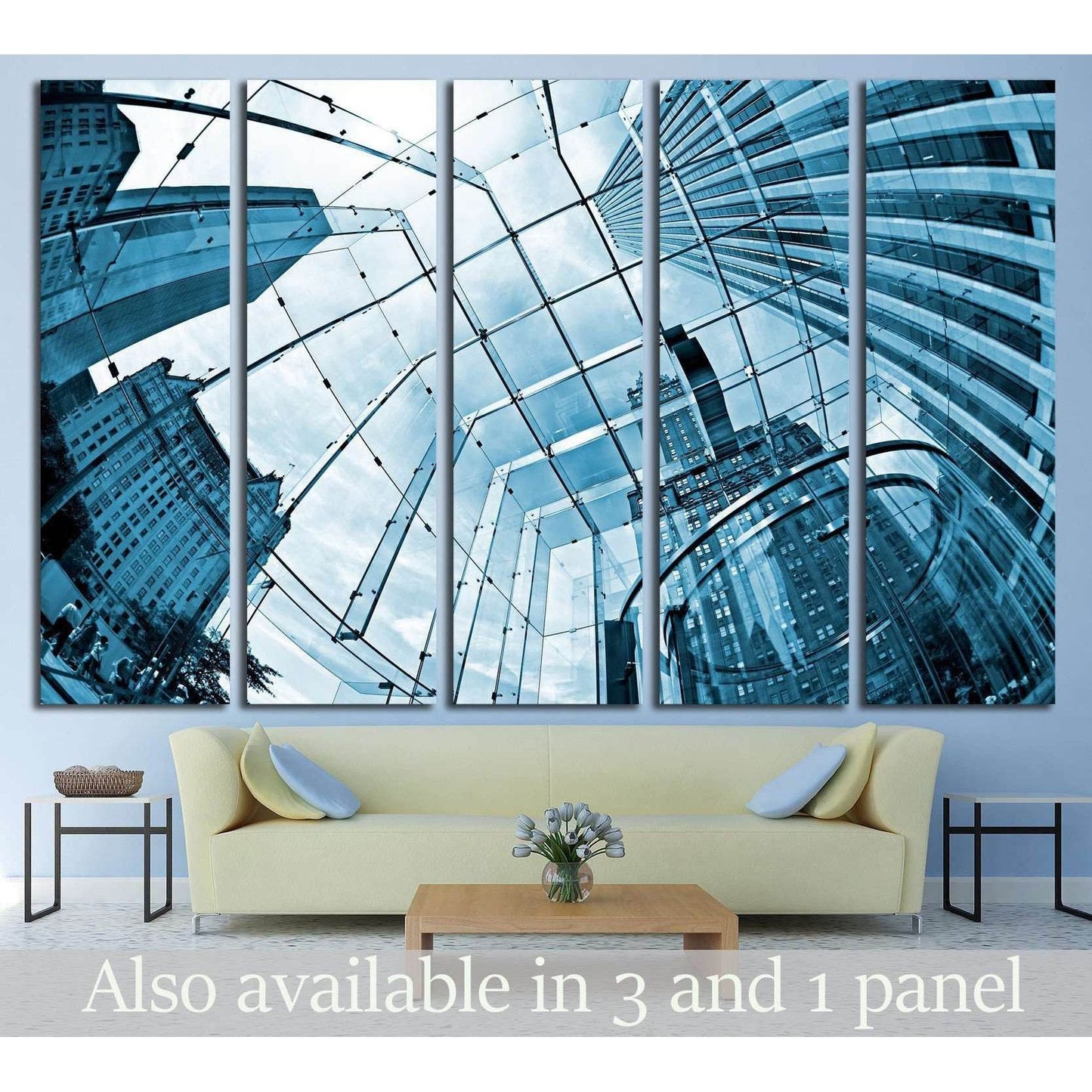 Skyscrapers №1621 Ready to Hang Canvas Print - Zellart Canvas Prints ALL_Products, s-1621